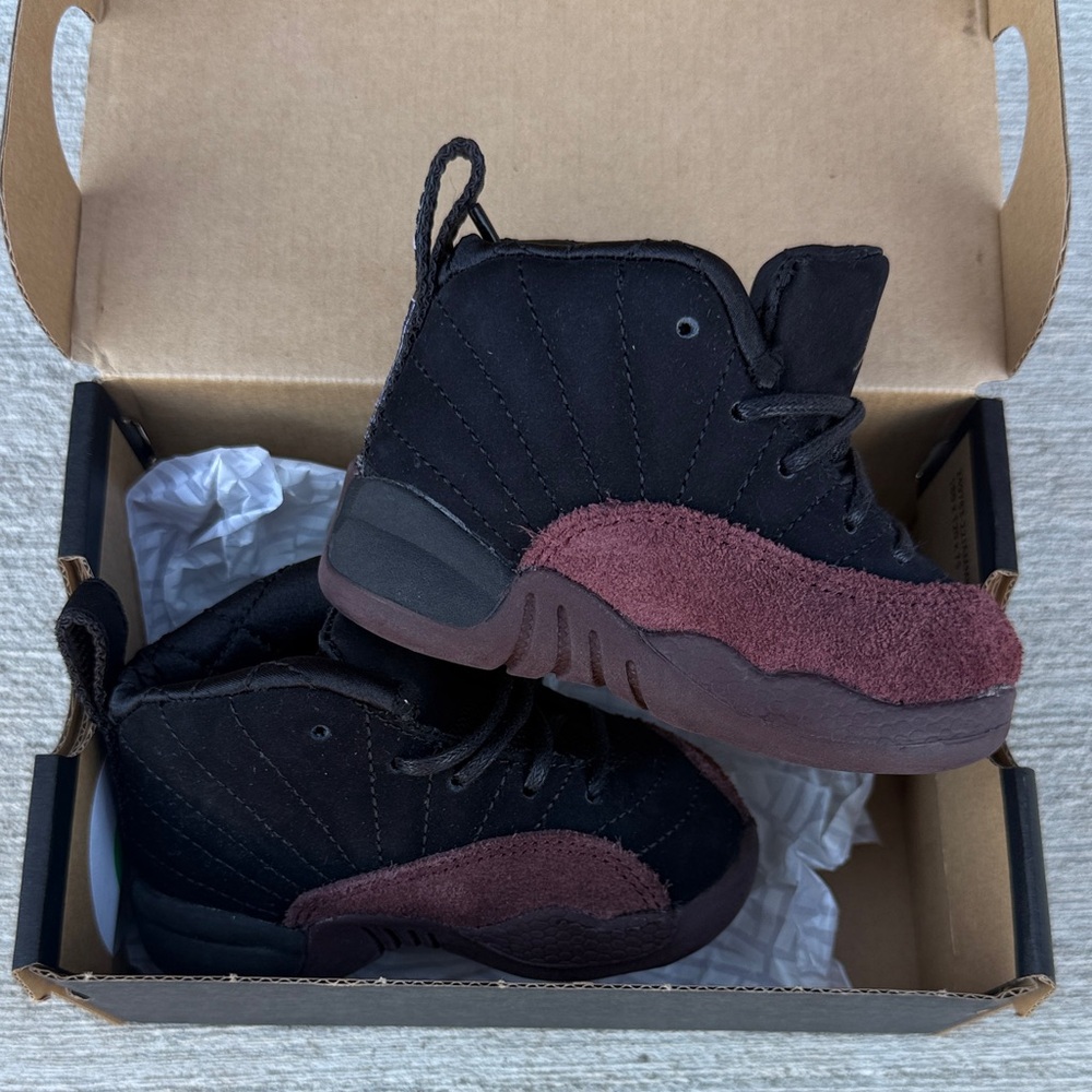 Jordan 12 Retro SP Black and Burgundy Crush